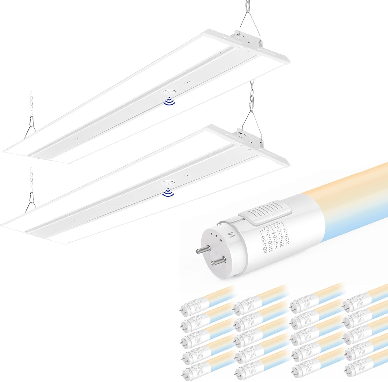 hykolity 4FT Linear High Bay Light 5CCT 4FT LED T8 Ballast Bypass Type B Light Tube