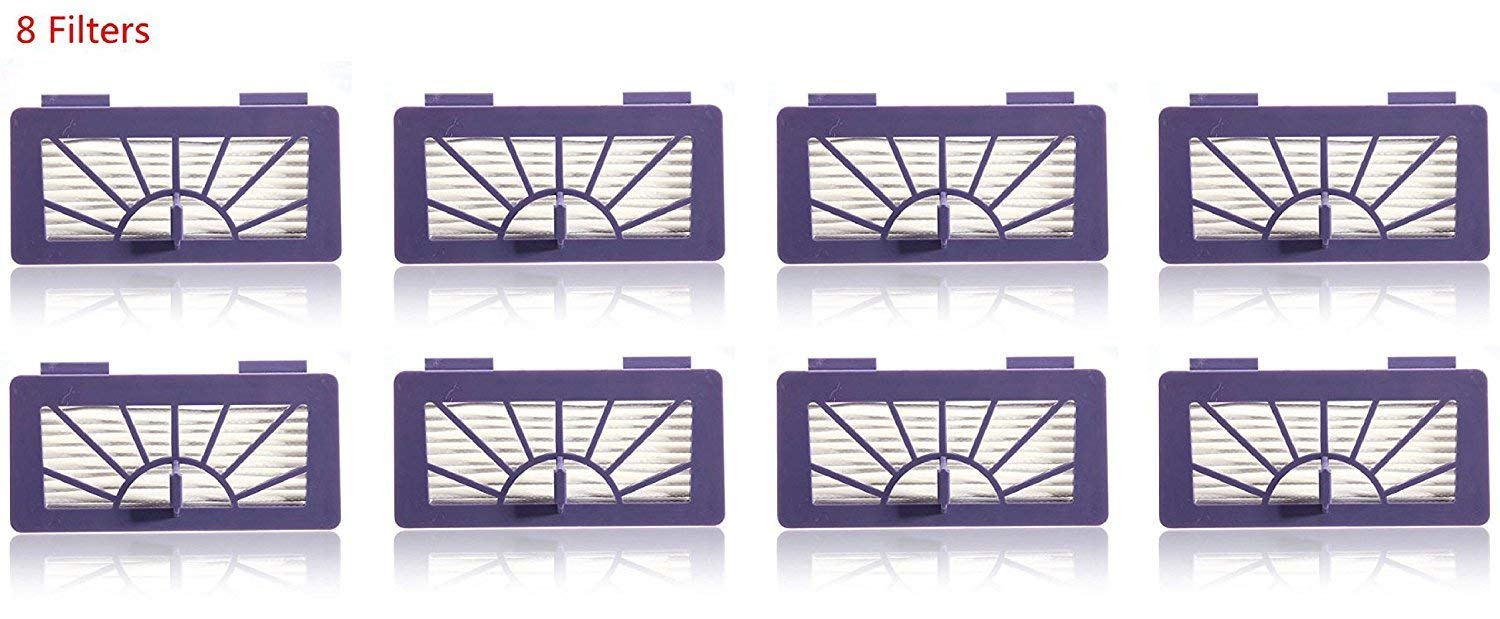 Nispira 8 Pack Hepa Filter Replacement for Neato XV-15 XV-25 XV-21 Vorwerk VR100 Vaccum
