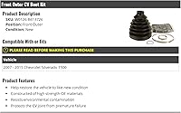 Front Outer CV Boot Kit for 2007-2015 Chevy Silverado 1500 - OE Quality Direct Fit Replacement
