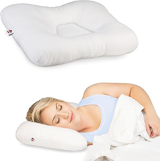 Core Products Original Tri-Core Firm-Cervical Support Pillow for Neck, Shoulder, & Back Pain Relief-Ergonomic Orthopedic Contour Pillow for Back and Side Sleep-Assembled in USA-Firm, Petite