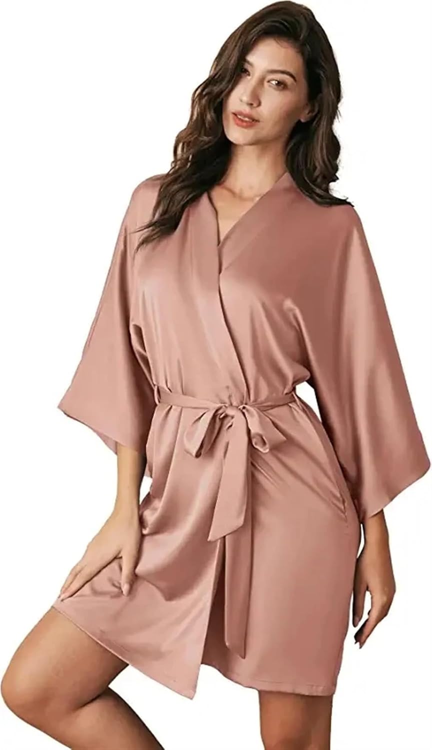 売店] サテンの朝服、 レディース サテン着物バスローブ マルチカラー 複数サイズ 売店] 婦人用サテンローブ、 レディース サテン 着物ローブ  寝巻き ナイトガウン バスローブ マルチカラー S-4XL メンズ サテンローブ ベルト付き 着物 バスローブ ガウン ナイトガウン 寝 ... [売店] サテンの朝服、 女性用サテン着物ローブ マルチカラー 複数サイズ