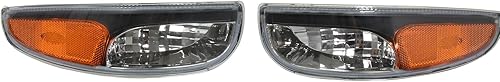 SkyMaxFit Luces de señal de giro C5 juego de lámparas de señal de parachoques delantero pares compatibles con Chevy Corvette C5 1997-2004 todos los