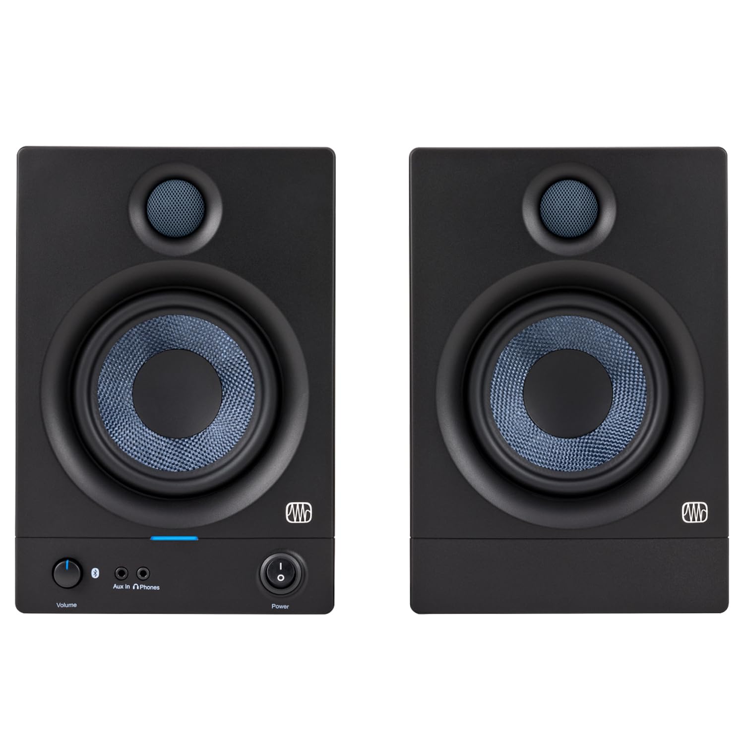 PreSonus Eris 5BT Aktive Bluetooth Studio Monitor-Boxen Lautsprecher 2nd Gen + keepdrum Schwingungsdämpfer Boxen-Füße