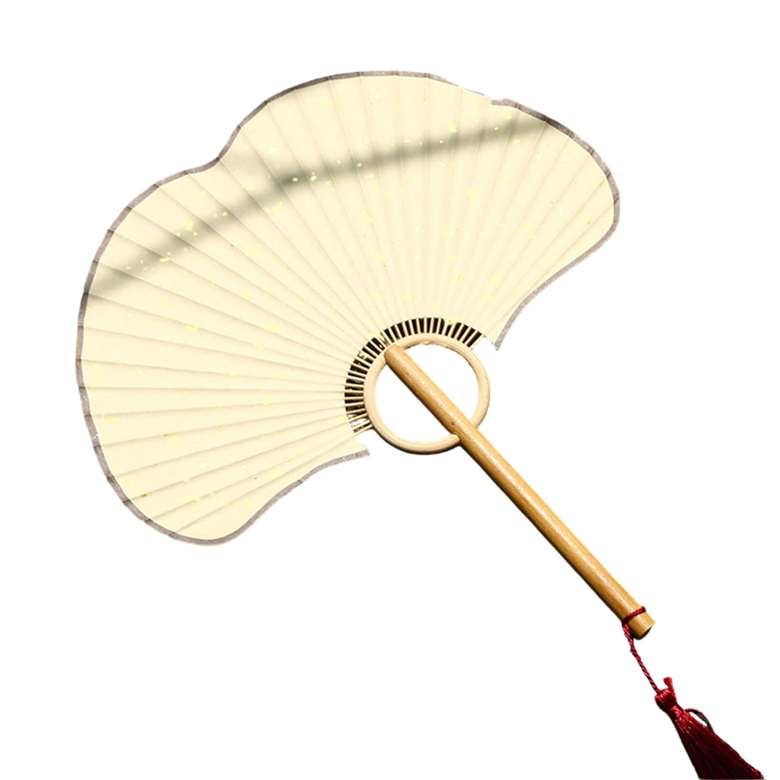 Coolhood Women's A Ginkgos Rice Paper Fan Chinese Styles Hand Fan Handheld Cooling Coplay Costumes Ccessories Ncient Hand For Handheld Cooling