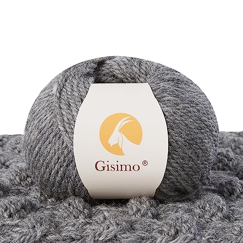 Gisimo 100% Merino Wool Yarn 3-Ply Luxurious and Soft Yarn