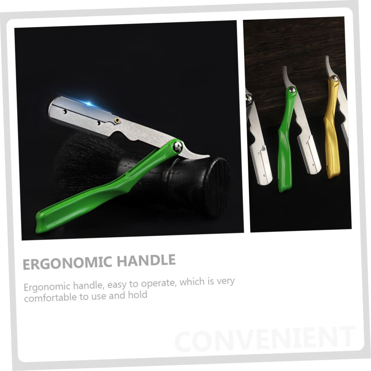 Healeved 5pezzi Porta Rasoio Inossidabile Con Design Creativo Supporto Per Lamette Da Barba Per Uso Domestico e Viaggi Manico Resistente e Leggero Per Regali Familiari e Amici