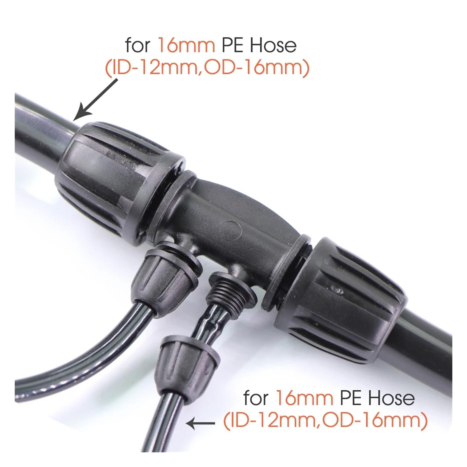 10/20/30 Pezzi 3/4/6 Vie Da 16 Mm A 4/7 Giunto For Tubo Flessibile Con Tappo Di Bloccaggio Tee Connettore For Tubi Irrigazione Giardino 1/2" Raccordi For(16mm Valve,10PCS)