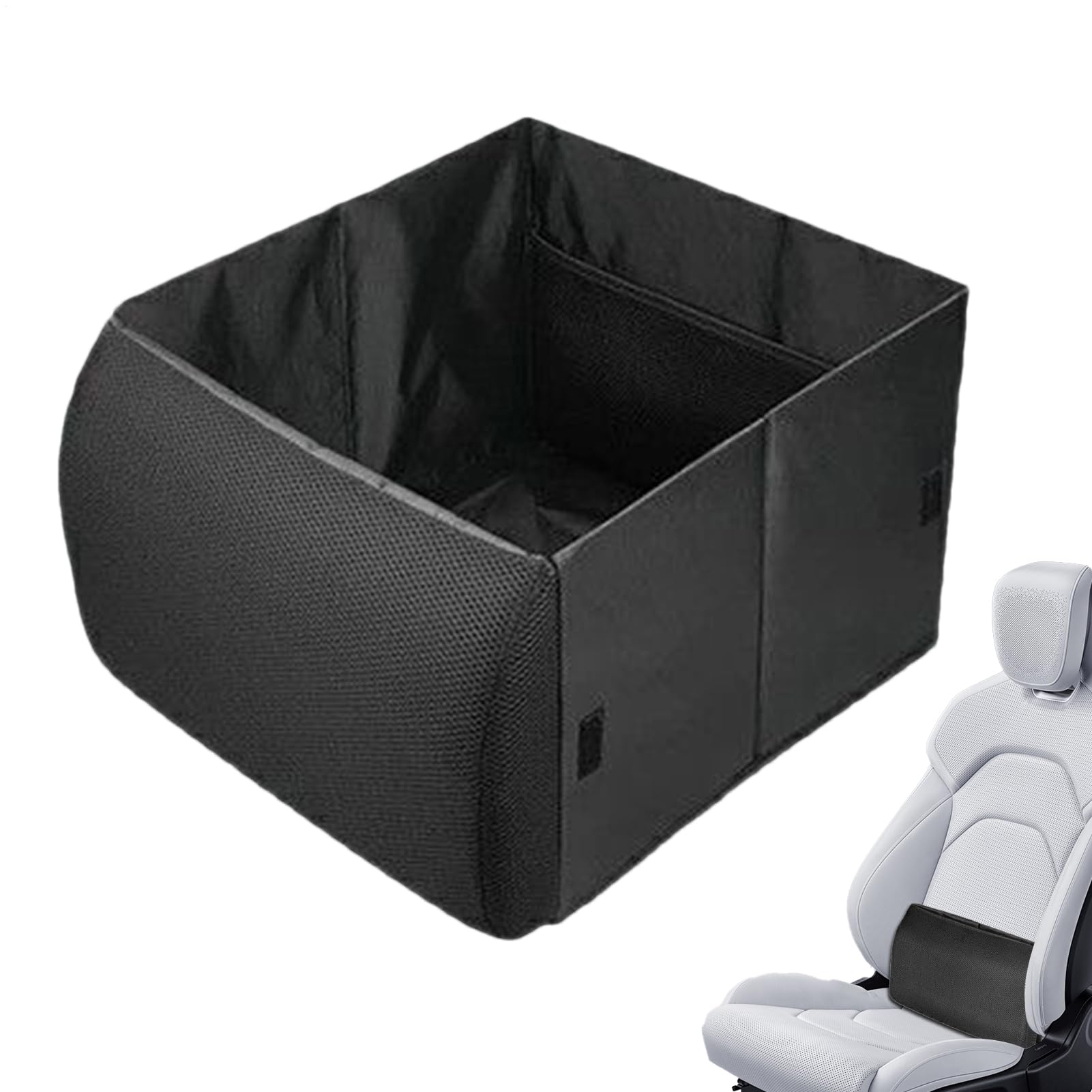 Organizer Bagagliaio Auto Cuscino 2 In 1 Supporto Schiena Conducente 30L | Box Organizer per Bagagliaio Auto Adatto a Camion SUV Camper Berlina Viaggio Interni Uomo Donna Conducente Sp