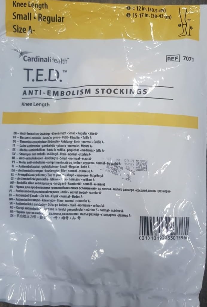 T.E.D. Anti-Embolism Stockings, Clinically Proven, 37 Sizes, Latex-Free, Graduated Compression with Defined Heel Pocket I WhiteShield Enterprises (Small, Regular)-image-48