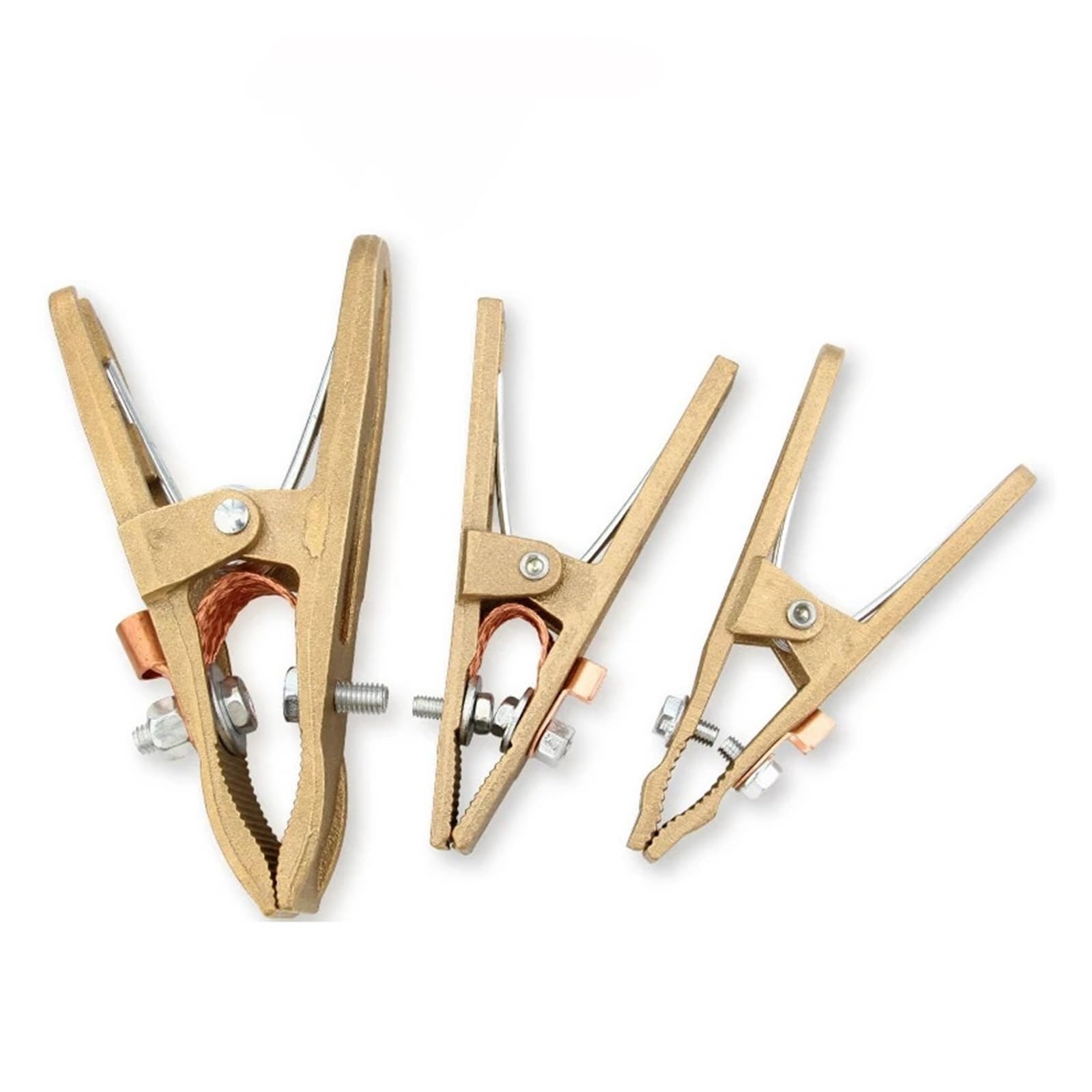 Pinza Soldadura Abrazadera de tierra for soldadura, Material de latón en forma de A, 260/300/500A, 1 ud. | 300A