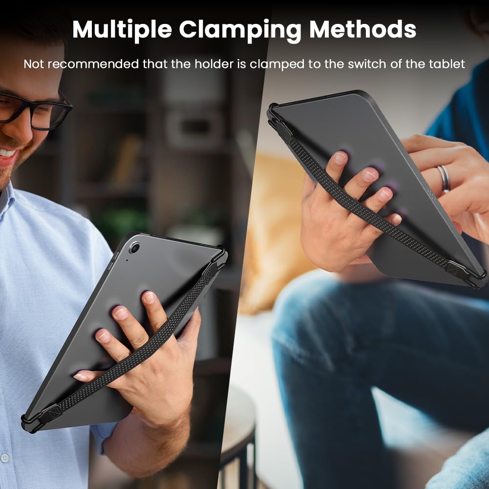 AXFEE 2 Pezzi Cinturino di Sicurezza per 8.7-13" eReaders Tablet, Cinturino da Mano Antiscivolo