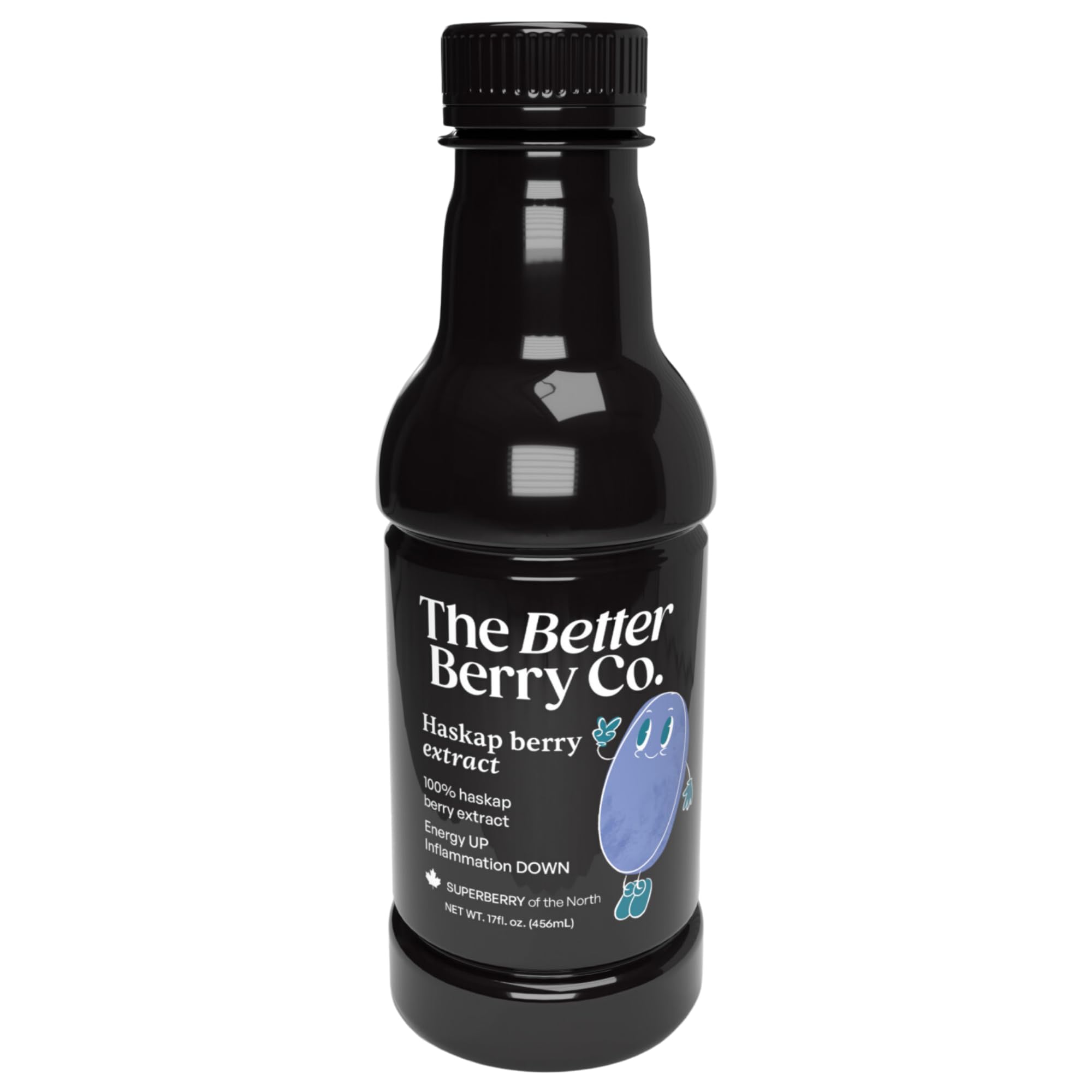 Got Inflammation? Get Haskap | 100% Pressed Haskap Berry Juice | Naturally Delicious | Nothing Added | Rich in Anthocyanins (red-purple color), Polyphenols & Bioflavonoids | Just 1–2 TBSP Daily | 17 fl oz Bottle | Refrigerate After Opening | The Inflammation Control You'll Crave, Rather Than Tolerate