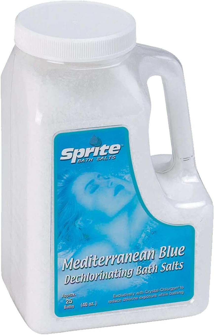 Sprite Mediterranean Blue Dechlorinating Bath Salts 40oz.