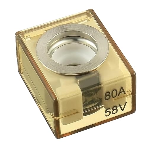 Fusible terminal 80 AMP Fusible de batería clasificado marino 58V DC Max IP66 impermeable MRBF fusible 80A