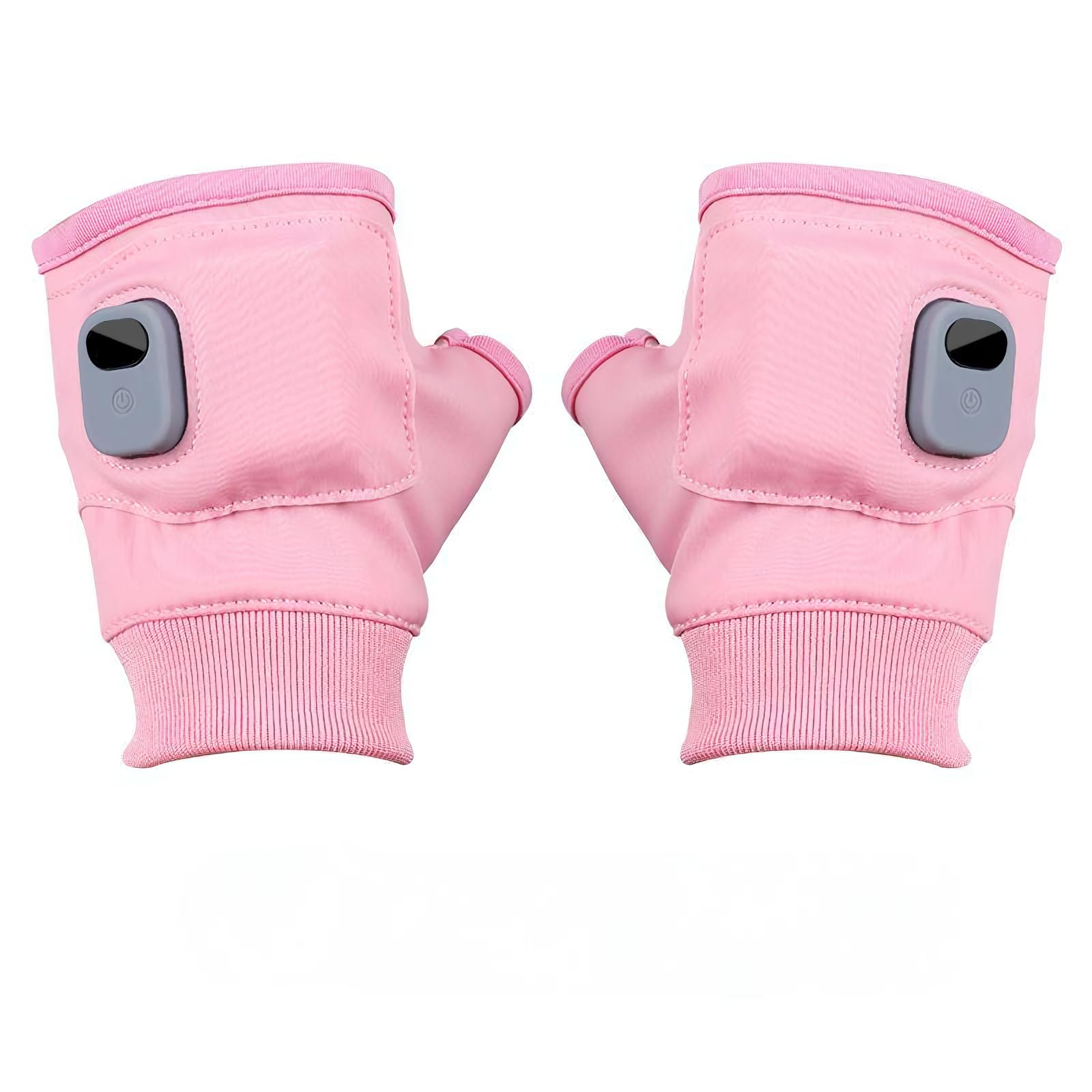 Rechargeable Electric Heated Gloves Fingerless Hand Warmer for Women & Men Cold Winter Typing Keyboard Touch Screen Operation USB Chargeable Thin