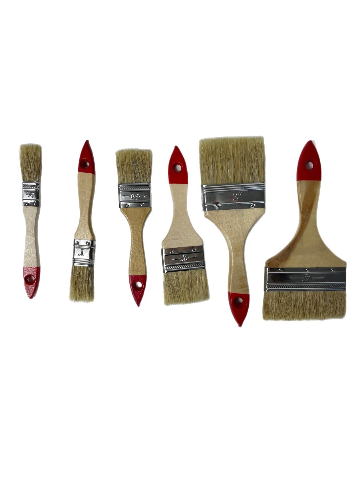 Brocha plana 144 piezas Set Pinceles planos 20/25/38/50/75/100 mm Pincel