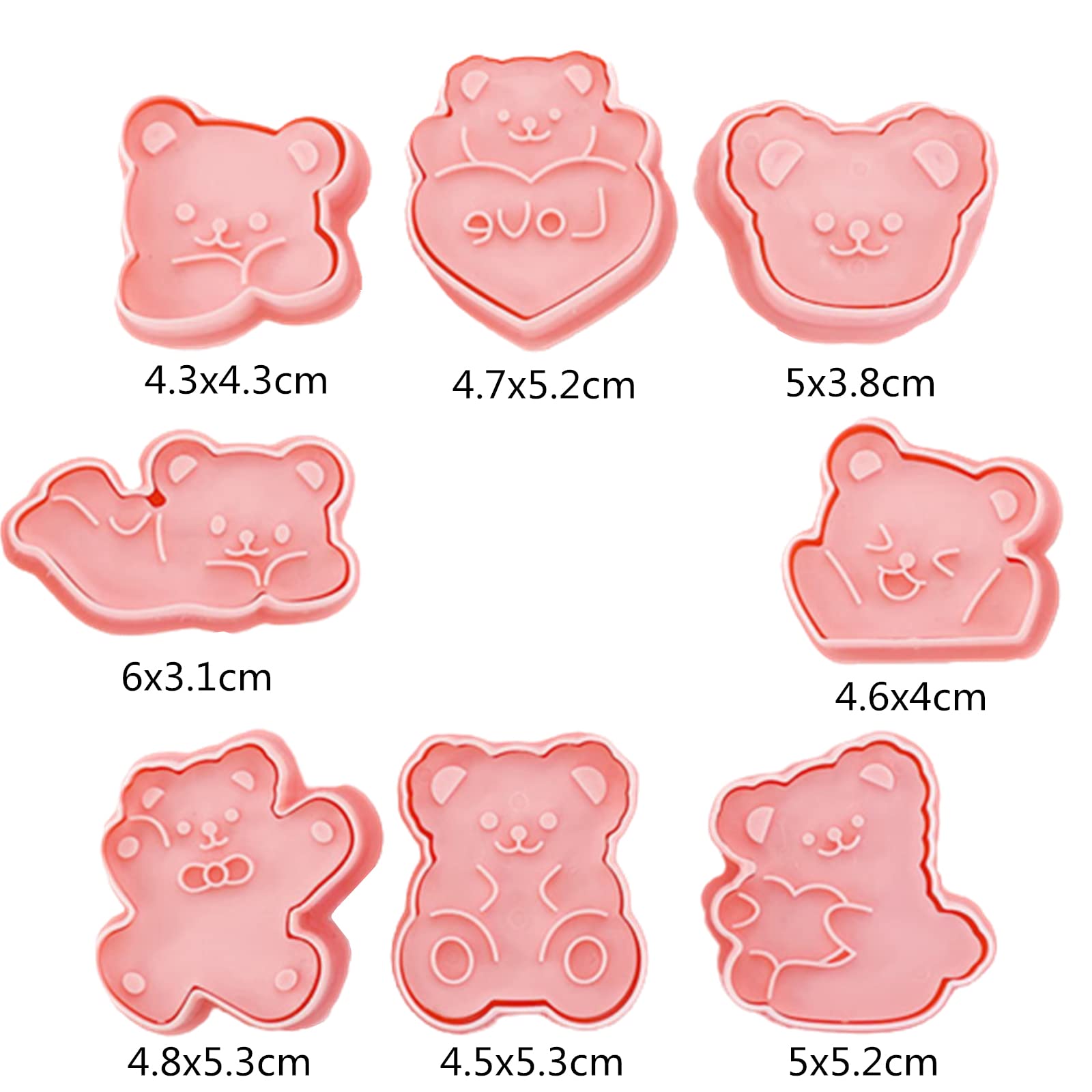 EeBoo Bear Felt Cutters Set - 5 Pre-Cut Colored Felt Sheets To Make Bears, Kids Craft Kit