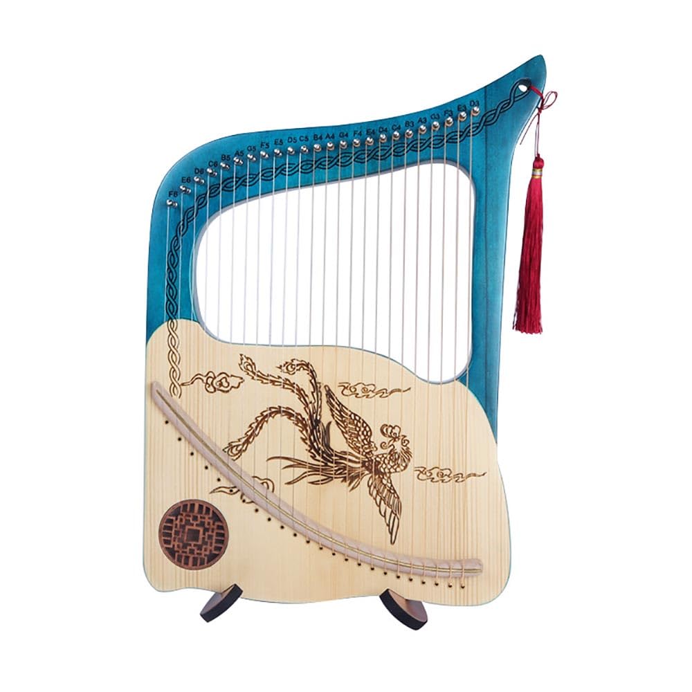 Amazon.co.jp: Lyre Harp 24弦 小さなハープ 初心者向け 無垢材を使用