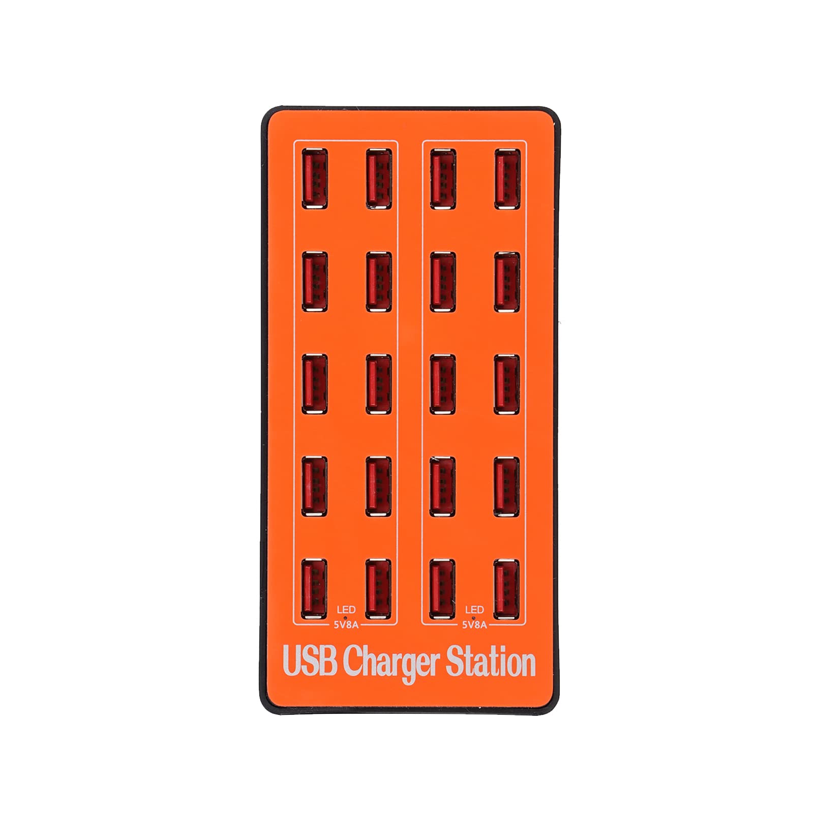ciciglow Station de Charge USB à 20 Ports, Alimentation Murale, Chargeur Intelligent Rapide pour Plusieurs Appareils, 100-240V (Prise UE)