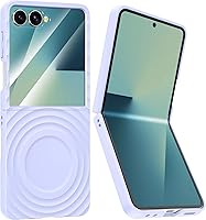 Vista 30 de Btscase Funda para Samsung Galaxy Z Flip 5, protector de pantalla frontal integrado, patrón de mármol dorado con purpurina de policarbonato duro