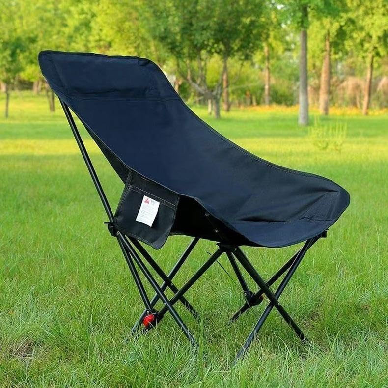 Wishbone Folding Chair Big with Side Pocket – Portable Foldable Camping Chair with Durable Nylon Fabric, Comfortable Outdoor Seat for Fishing Beach Picnic Garden Backyard Travel Hiking Patio-image-46