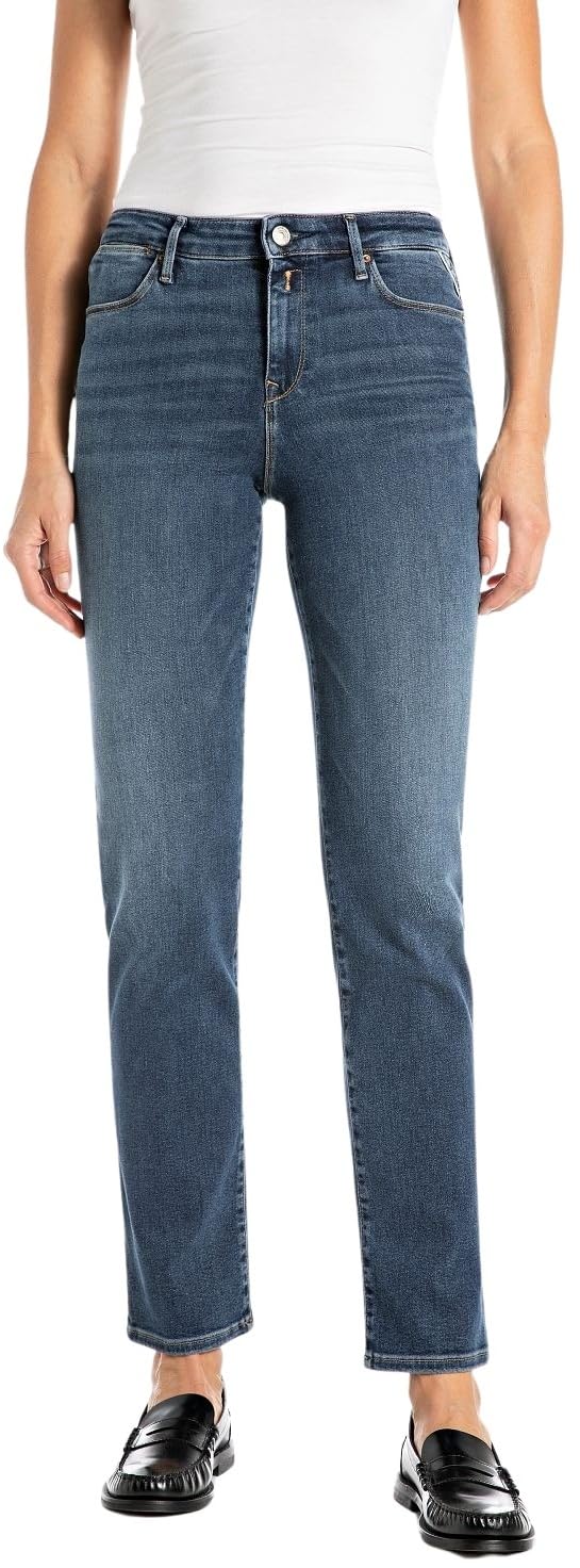 Replay Zolie Women's Stretch Jeans, Dark Blue 007 (Blue), 25W/28L, 007 Dark Blue, 25W x 28L