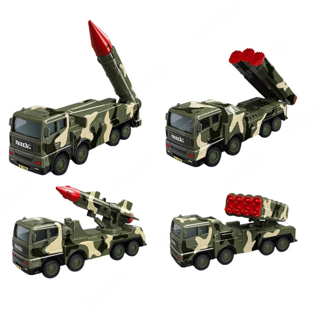 PICKNIES Realistic Scale Truck Model - Construction Truck Toy for Kids, Strong & Premium Building Vehicle for Kids | Friction Powered | 2 to 14 Years (Military Truck Combo) (B0DF3NR21T) Amazon Price History, Amazon Price Tracker