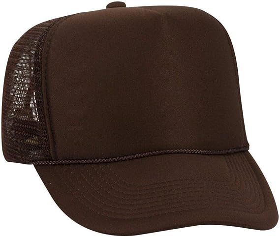 Otto Trucker Hat Polyester Foam Front High Crown Mesh Back Caps 22 Colors Black Amazon Co Uk