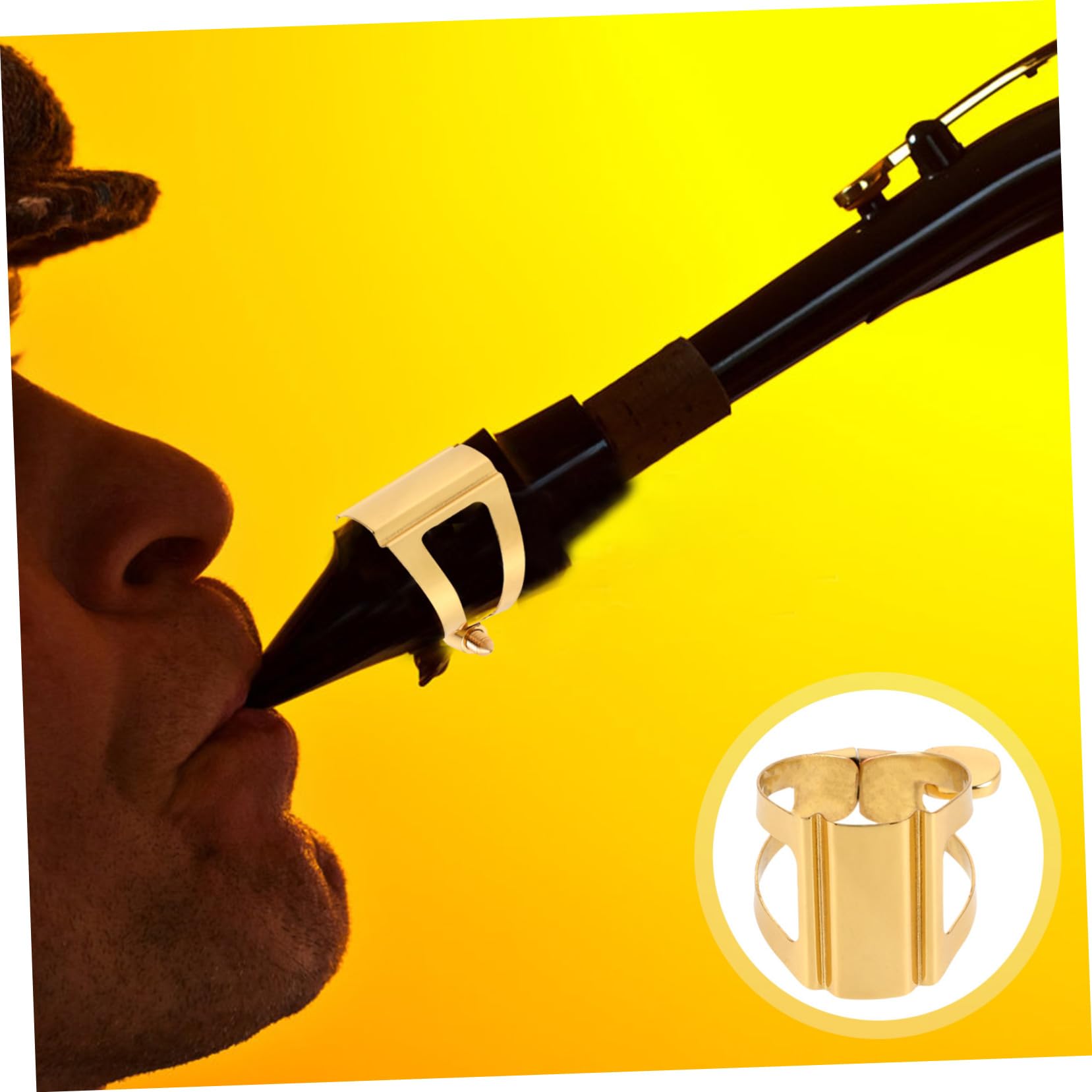 VICASKY Sujetadores De Saxofón Clip Para Saxofón Alto Abrazadera De De Saxofón Alto Ligadura De Saxofón Clip De Saxofón Partes De Instrumentos Saxo Accesorios Partes De Saxo Latón
