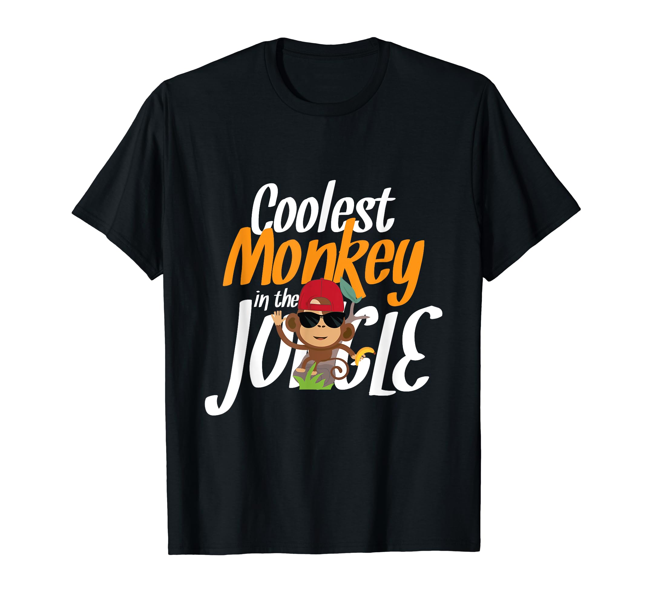 UAB KIDKISCoolest Monkey In The Jungle Funny Novelty Gift T-Shirt