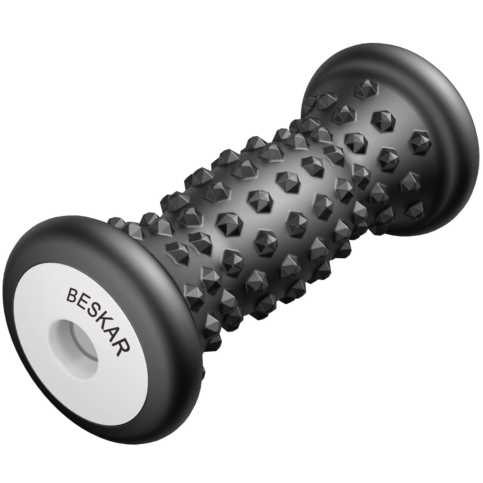 BESKAR Fußmassagerolle fur Plantarfasziitis Linderung, Bipedal Tiefengewebe Muskelmassage, Tragbare Druckpunkt Massage Roller, Reflexologie Tool für Fußschmerzlinderung