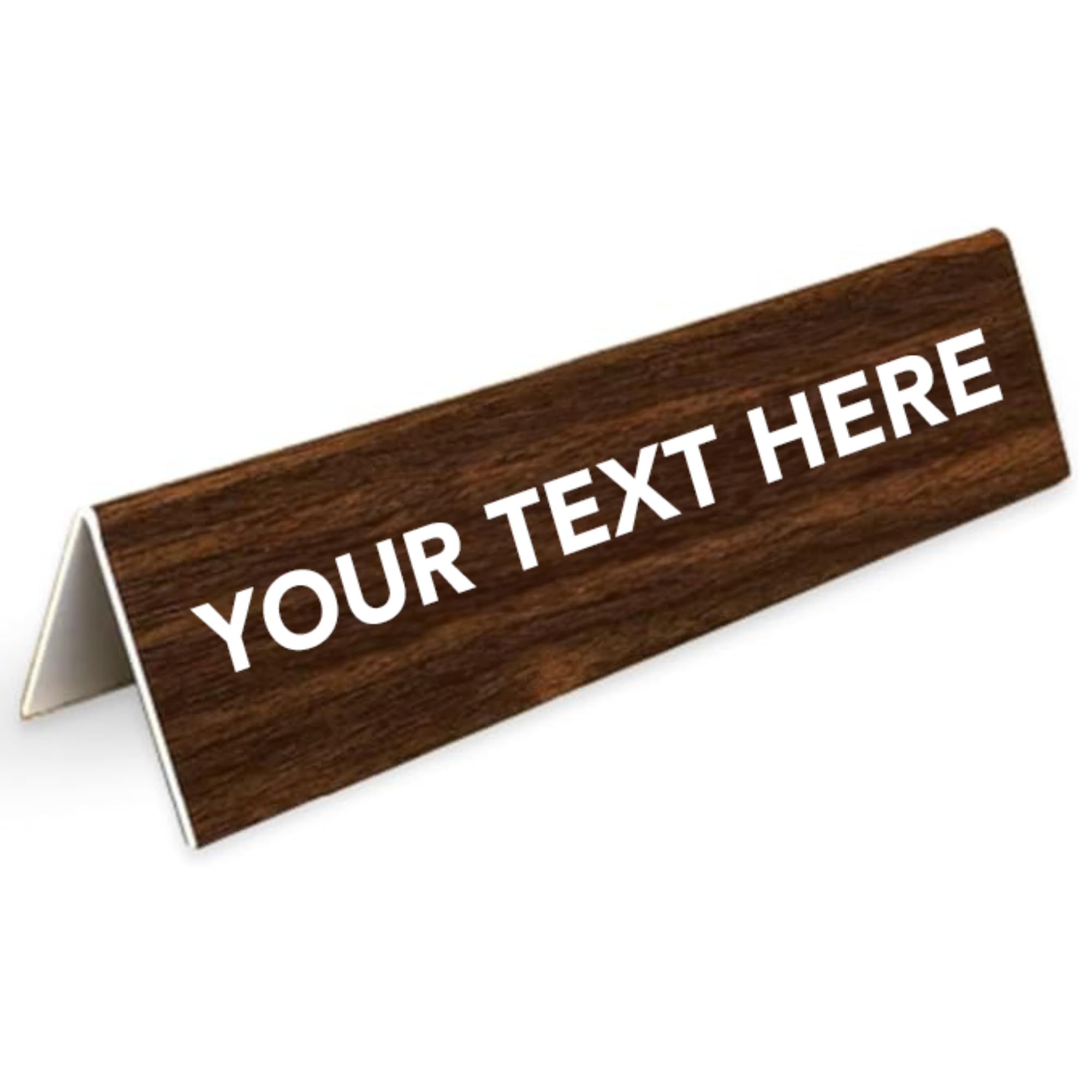 Trophy Outlet Funny Custom Desk Sign – Double-Sided Engraved Office Name Plate with Personalized Text or Gag Sayings – Hilarious Work Gift for Coworkers, Bosses & Home Desks