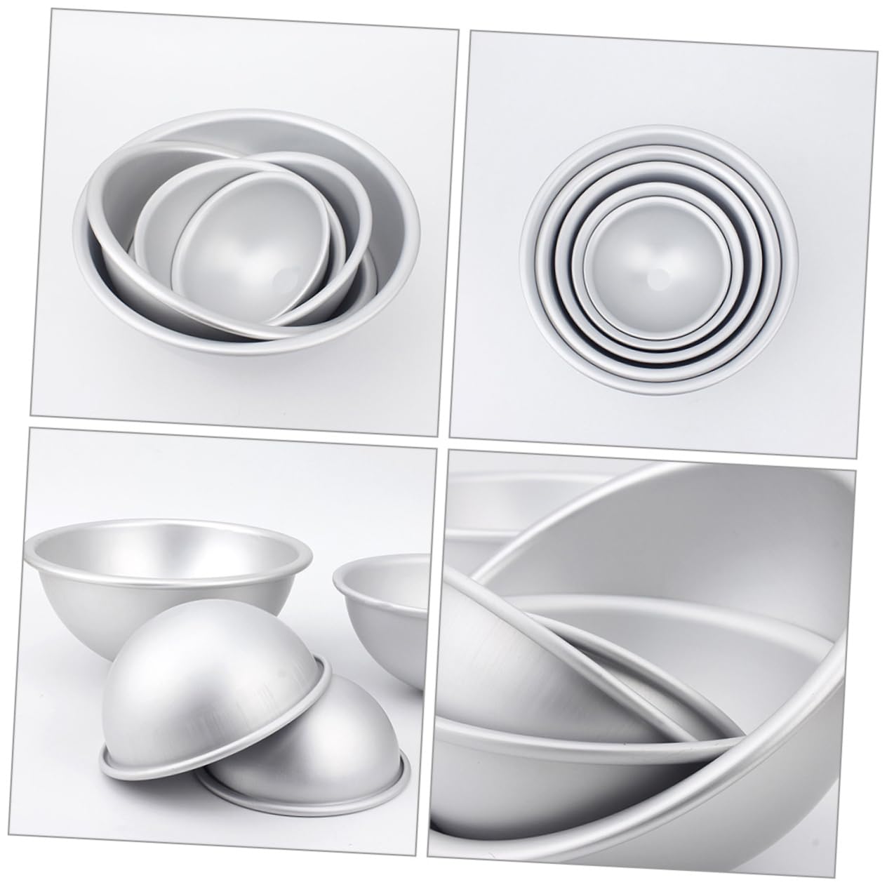 DECHOUS Round Cake Molding Baking Tool Half Sphere Maker Pan Baking Aluminum Mould