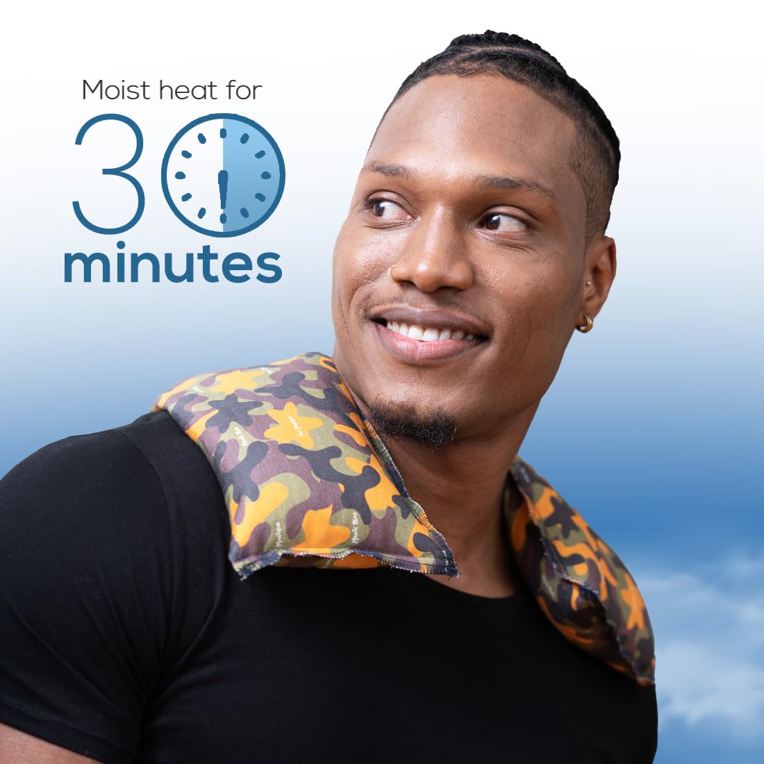 The Original Magic Bag Limited Edition Extended Camouflage Compress, Hot/Cold Therapy, Cordless Hot Cold Compress, 46 x 13.5 cm (18.1? X 5.3?)