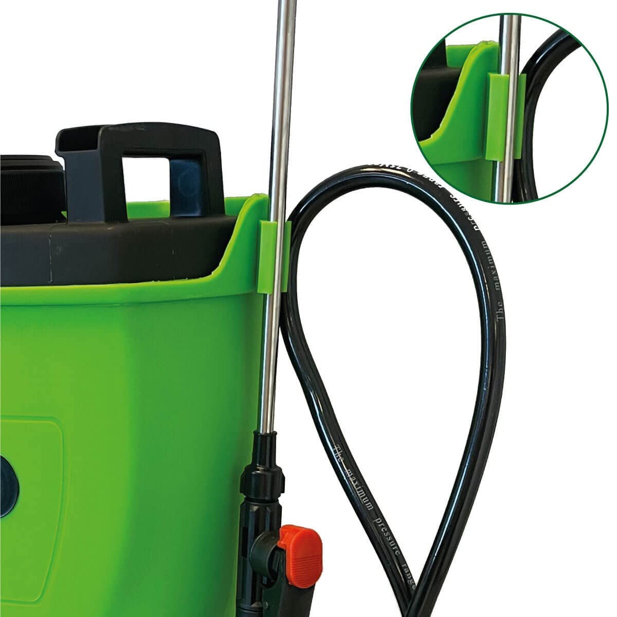 VITO – Pulverizador eléctrico de batería de litio 16L + kit de protección para jardín XL – Alta presión y equipo de EPP
