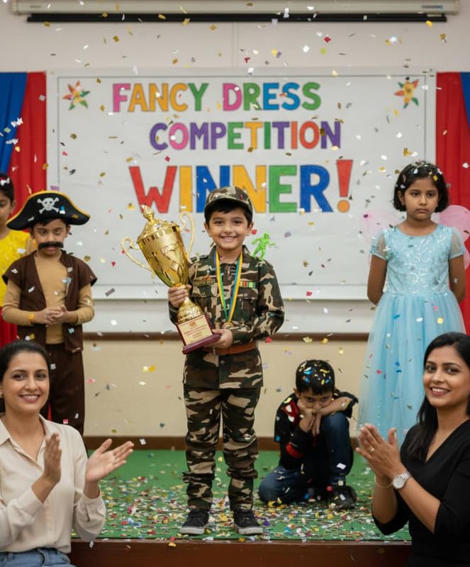 Image of FancyDressWale Community Helper & Career Role Play Costume for Fancy Dress Pilot, Navy, Army, astronaunt, Police Costumes