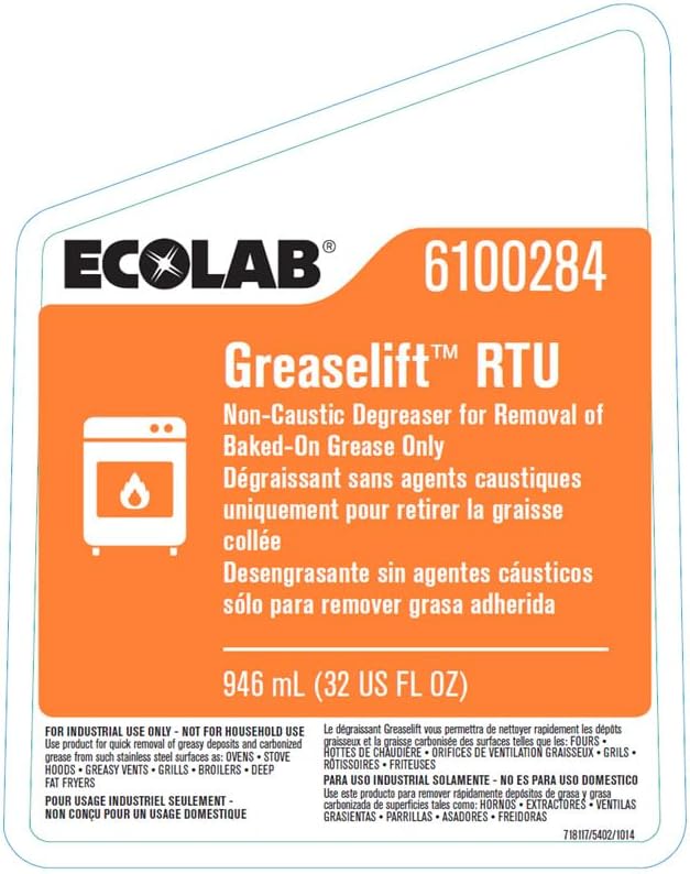 Ecolab Greaselift RTU Desengrasante No Cáustico 946 ml miniatura 2