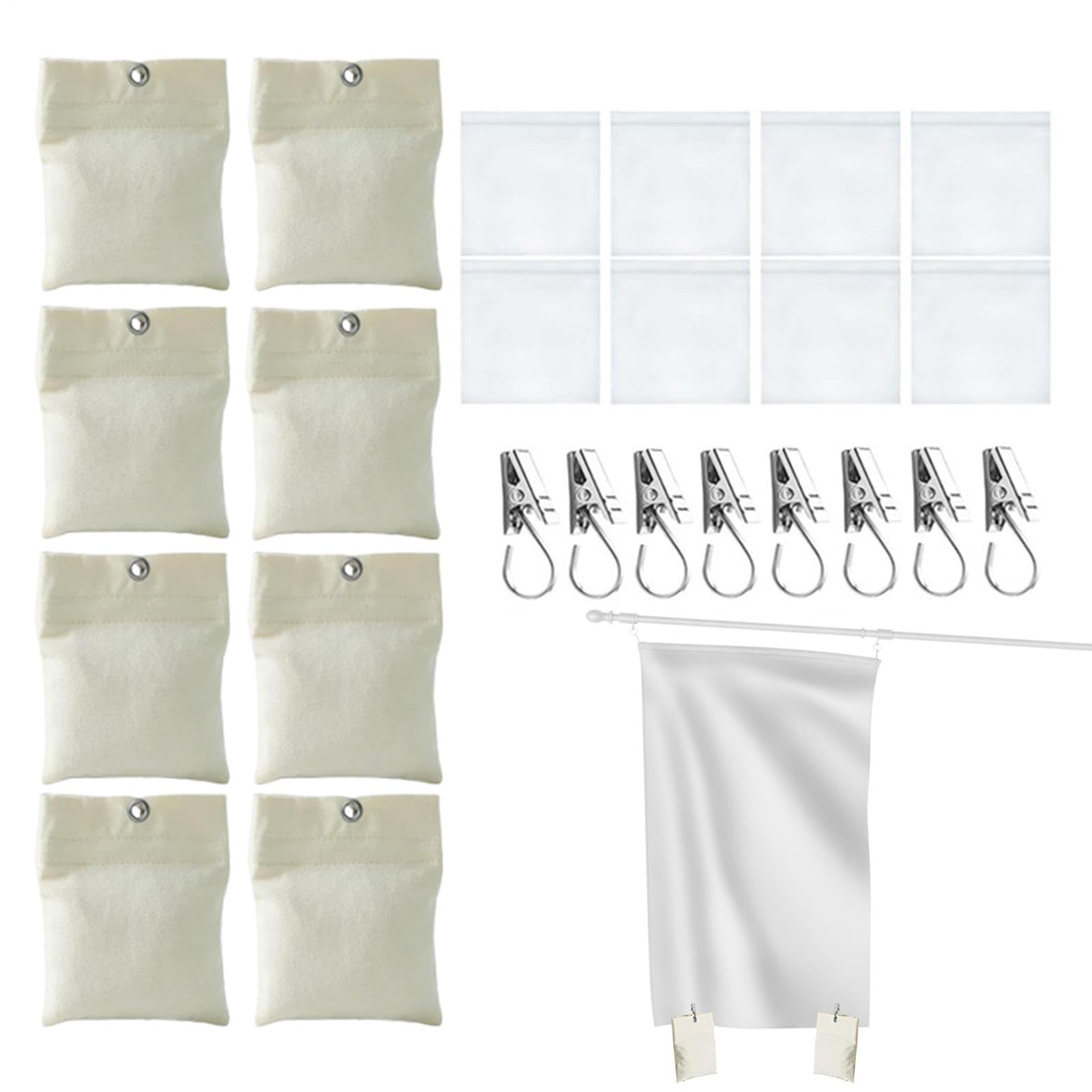 Pesos para cortinas contra el viento con pinza pesada para mantel de mesas exteriores 8 piezas