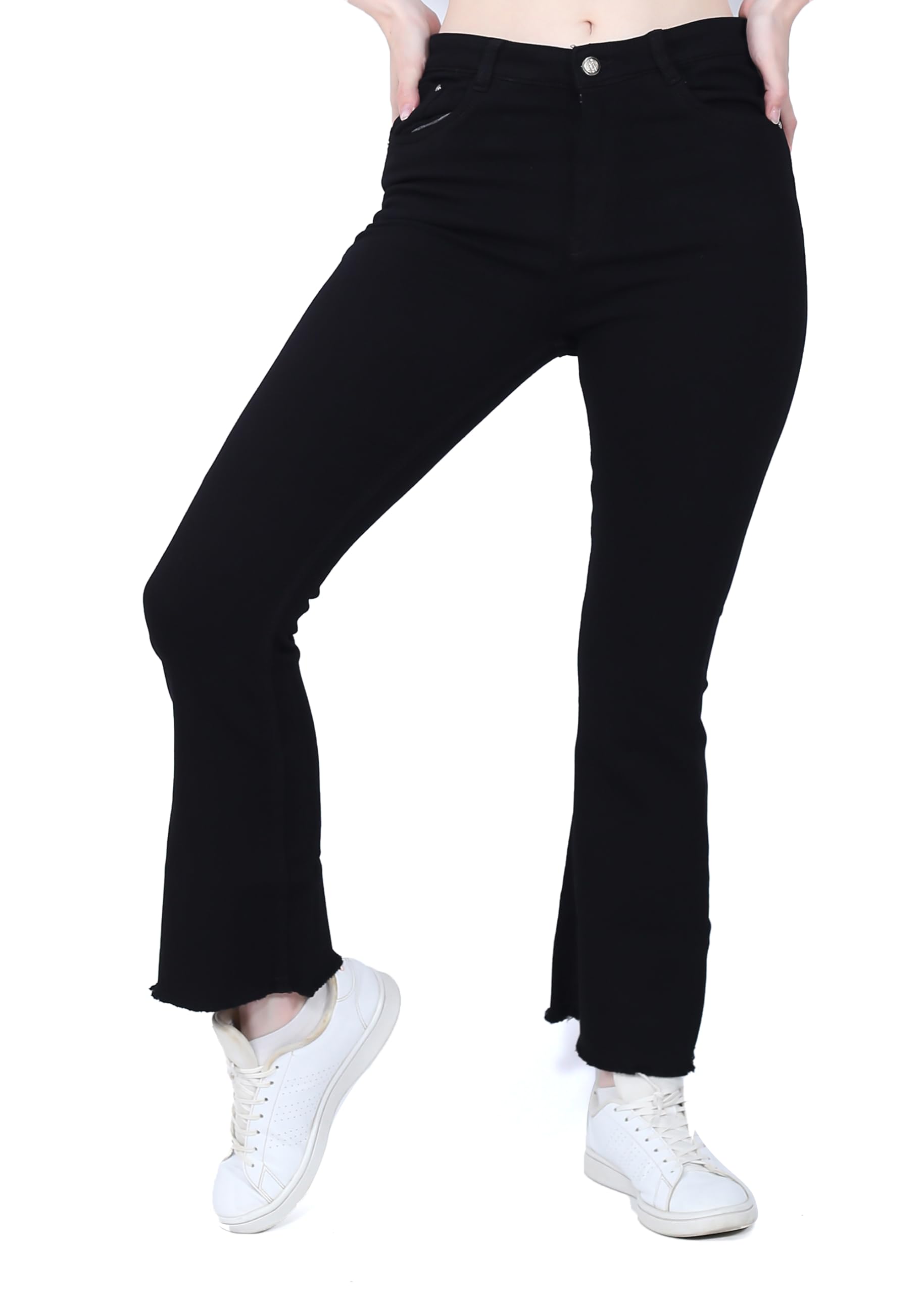 High Waist Stylish Boot-Cut, Flared Wide-Leg Bell Bottom Jeans for Women and Girls - Enhance Your Everyday Style with Relaxed, Regular, and Rugged Casual wear.-image-21