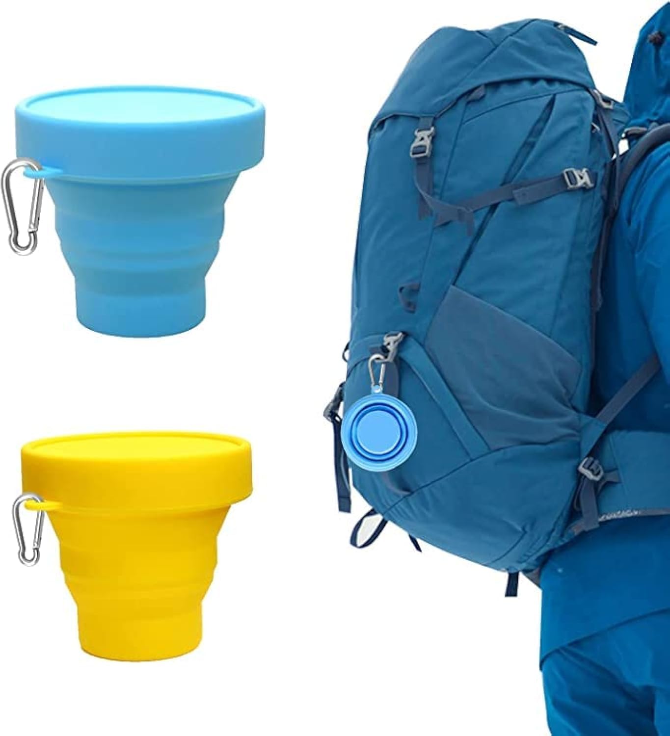 Faltbarer Silikon Becher 170ml - Camping Tasse Für Outdoor & Reisen