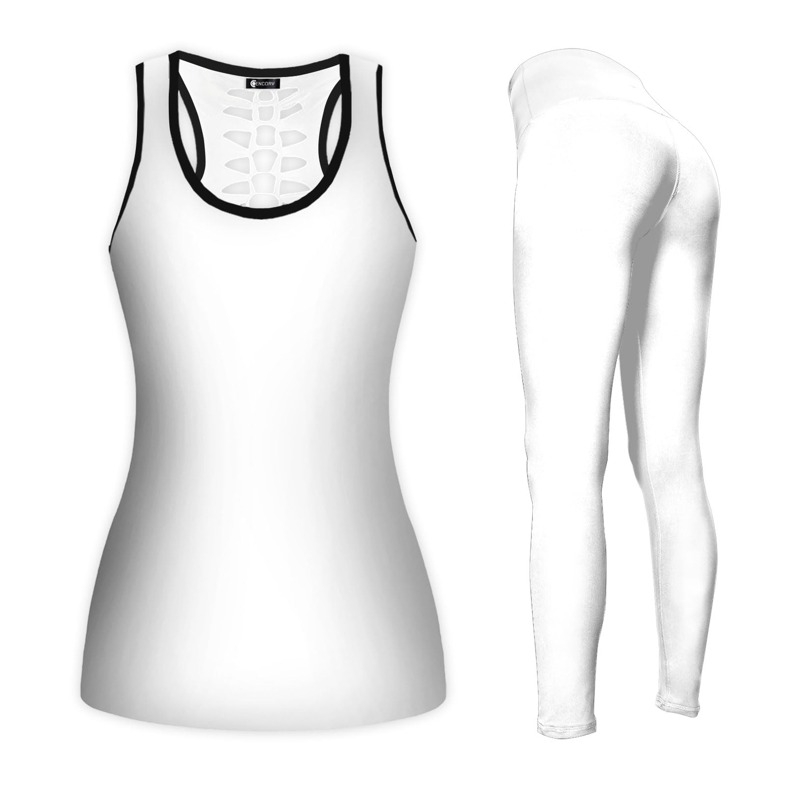 Workout Sets 2 Piece Women High Waist Leggings Tank Top Activewear Set For Women Sport Outfit Moms Gifts