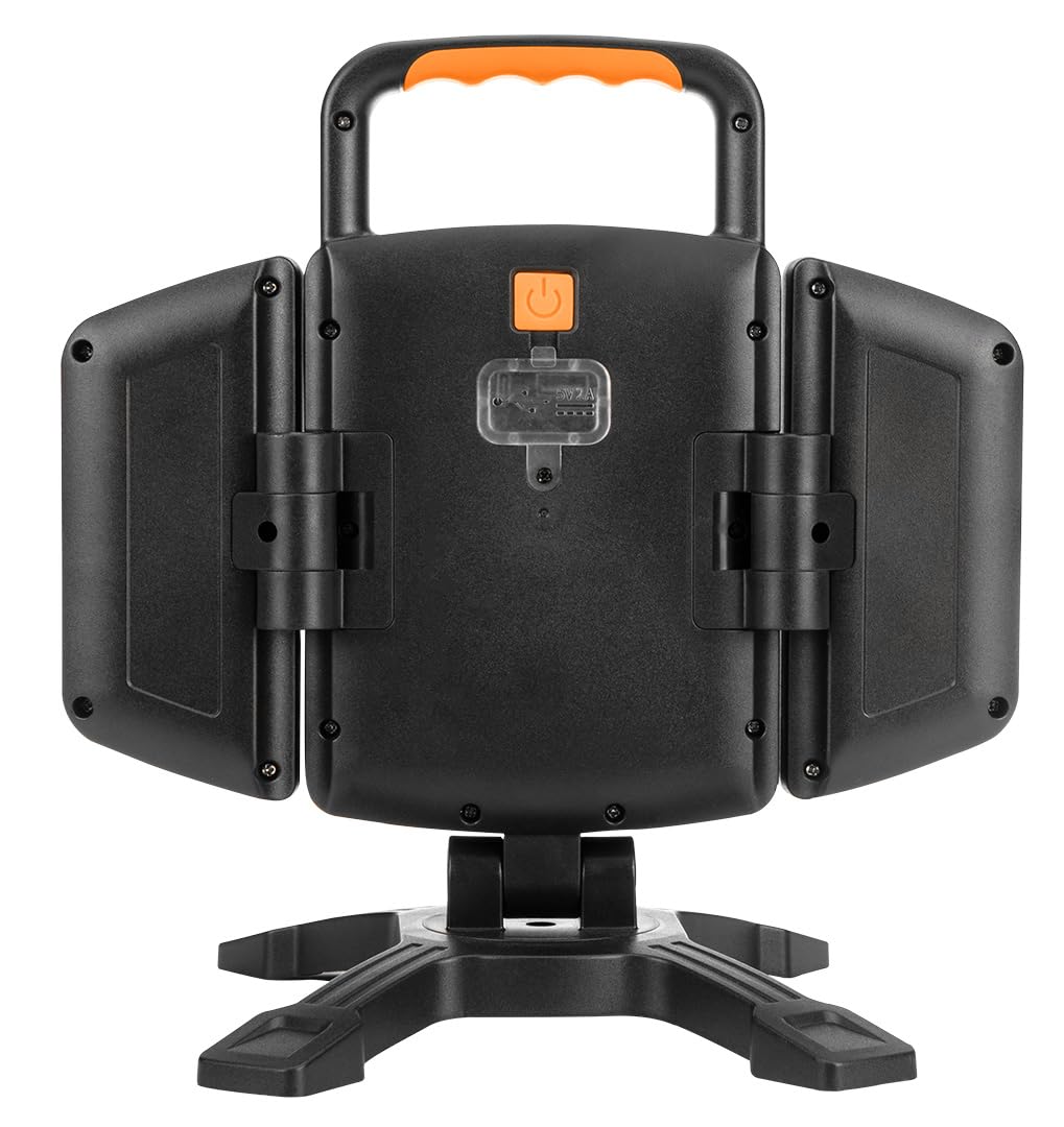 NEO TOOLS LED Strahler Akku, 2000lm Super Hell Baustrahler mit Magnet | 4 Lichtmodi und Powerbank, Drehbare Tragbare Arbeitsleuchte, Für Garage, Werkstatt