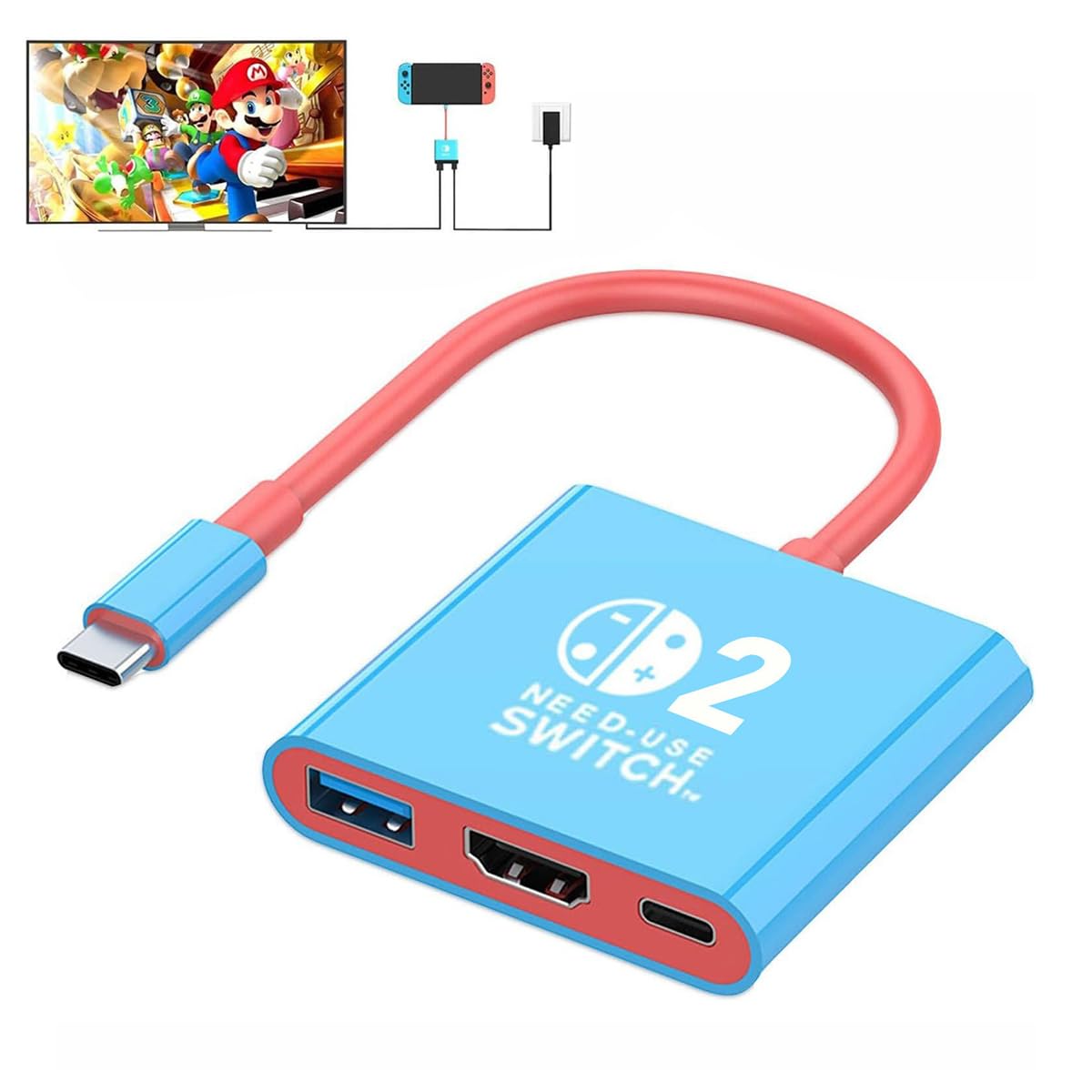 Amazon | UrbanPulse For Switch 2 ドック テレビ接続出力 Type-C 3in1