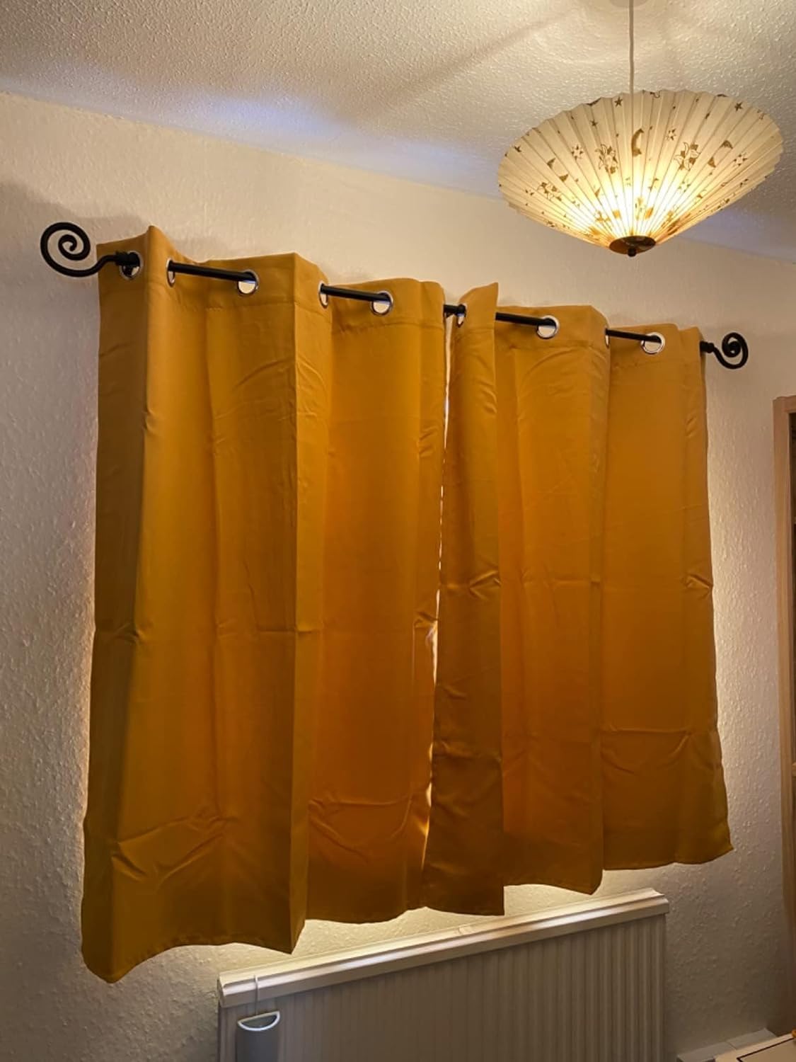 Tende oscuranti con colori sfumati, per camera da letto e soggiorno, 228 x 228 cm, set di 2 pannelli, termiche con occhielli, decorative per finestre, 228,6 cm (Qt e 280 cm