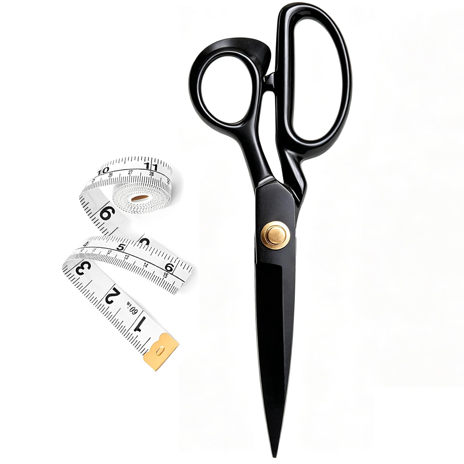 Tailor Scissors 10 Inch (25 cm) Dressmaking Shears, Ultra Sharp Heavy Duty Fabric Scissors for Leather, Canvas, Upholstery & Multiple Layers, Ergonomic Professional Sewing Scissors