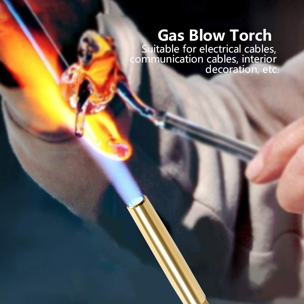 Cannello a gas pistola per saldatura ad accensione manuale regolabile per barbecue all'aperto potenza di fuoco massima 1300 ℃ diametro 40mm/1,6 pollici