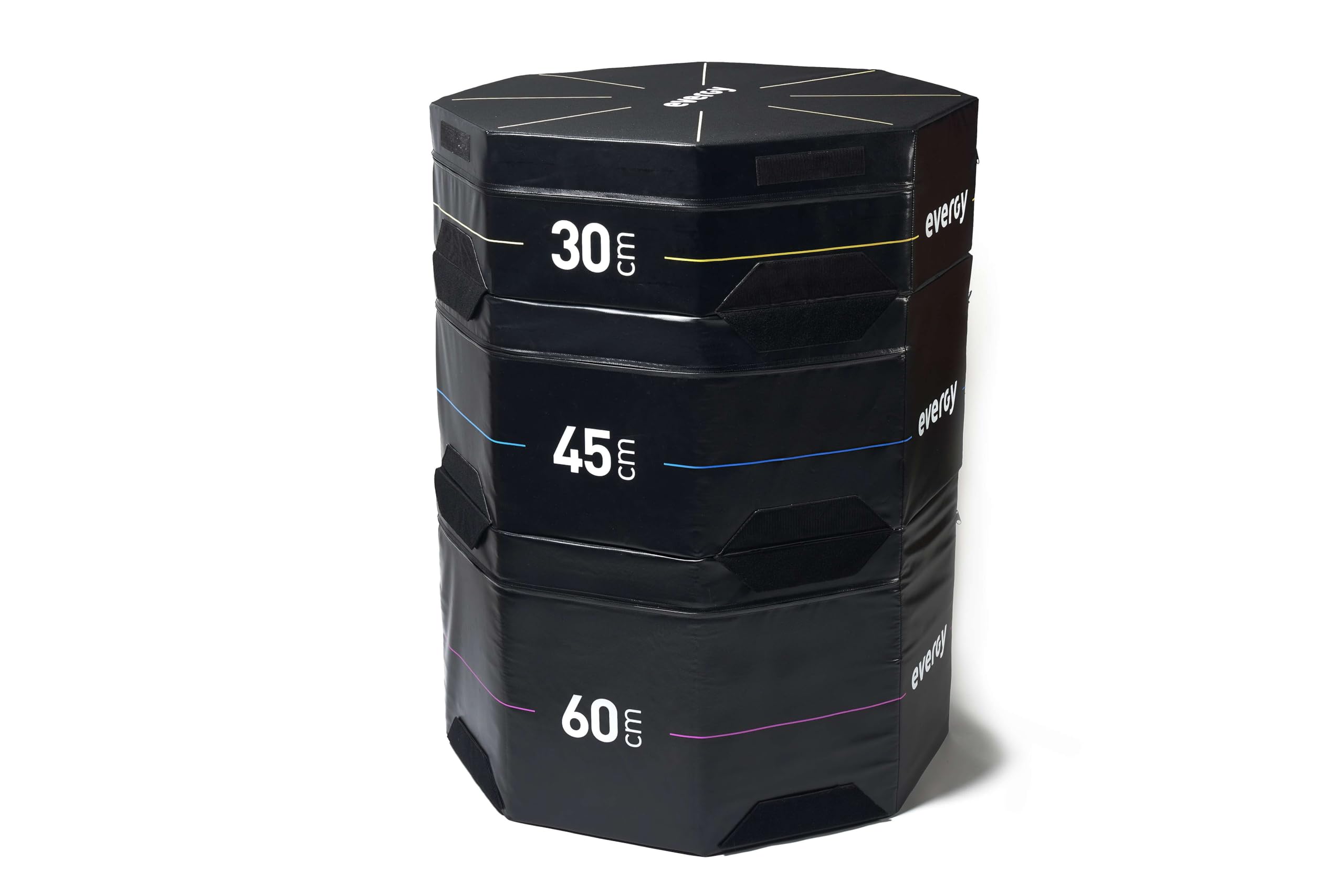 EVERGY Pliometrica Foam 30 cm Cajon Pliometrico. Steps Fitness Cajón de Salto Crossfit. Steppers Crossfit. Cajon de Salto. Plyo Box, Jump Box Cross Training. Cajon Crossfit