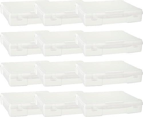 Generic Simply Tidy - Estuche de plástico para almacenamiento de álbumes de recortes de 12 x 12 pulgadas, funda portátil para documentos, papeles,
