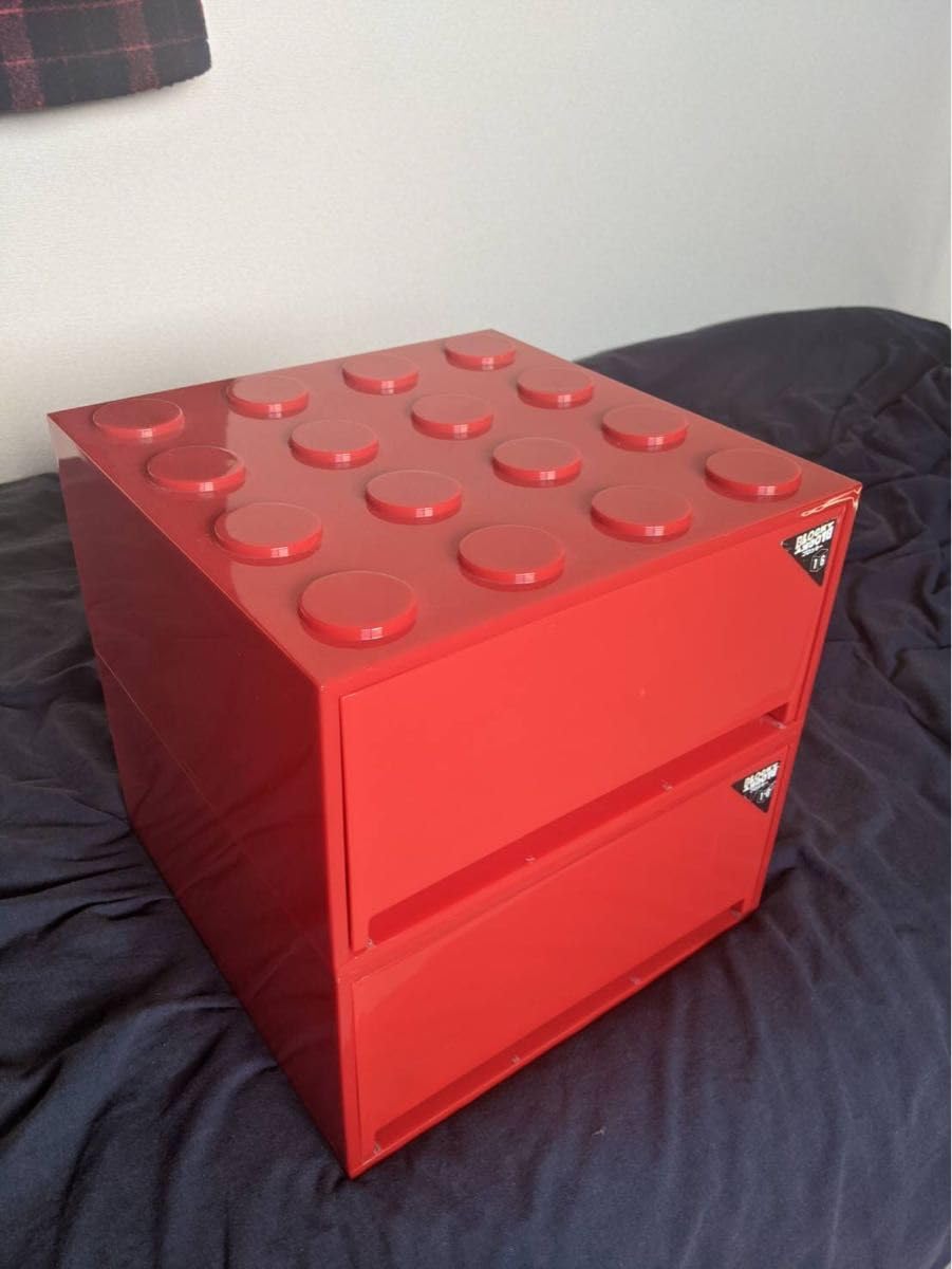 Amazon｜引き出し収納ボックス(レッド) 2個セット｜収納ケース