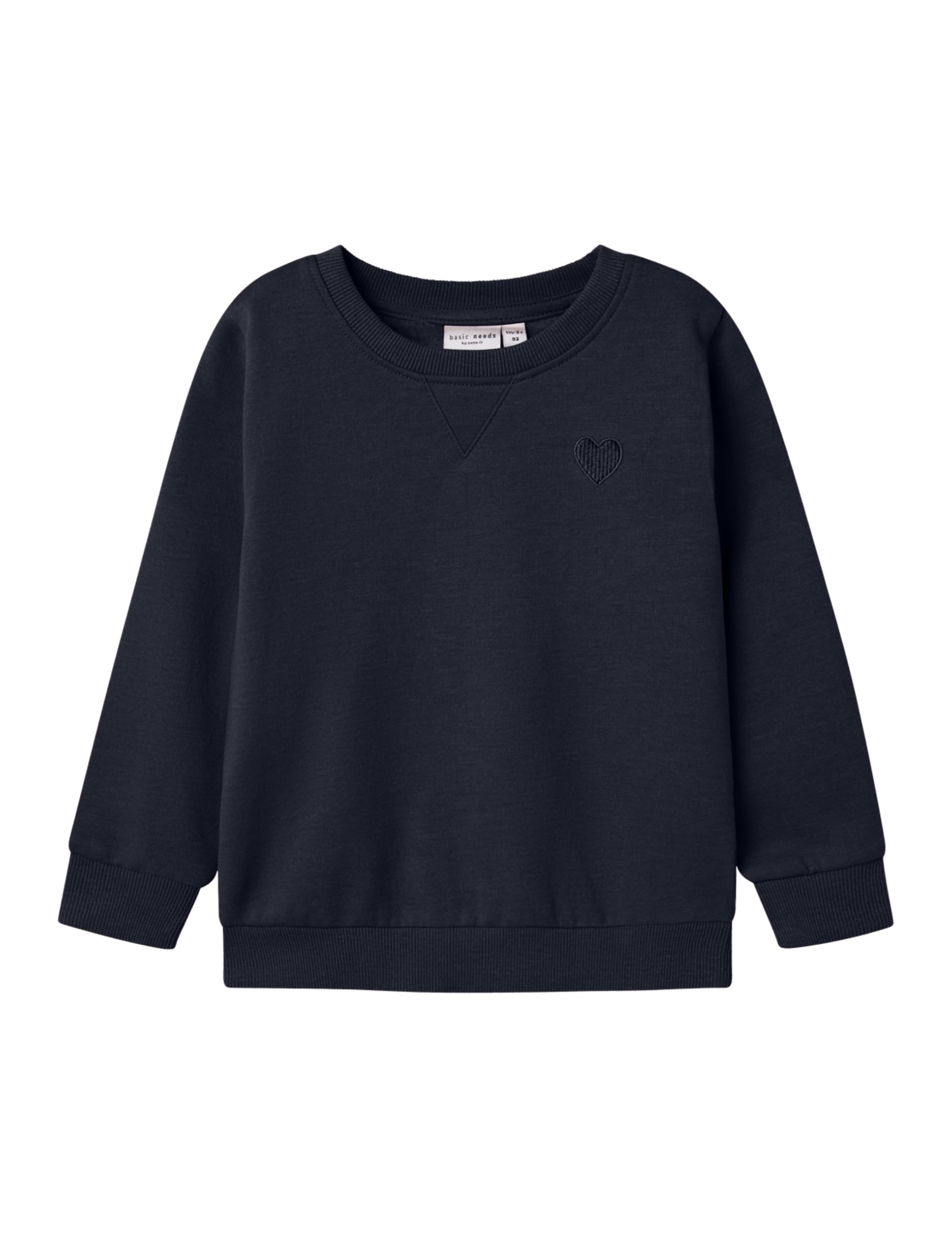 Name IT Mädchen Nmfvima Ls Sweat Bru Noos, Dark Sapphire, 104